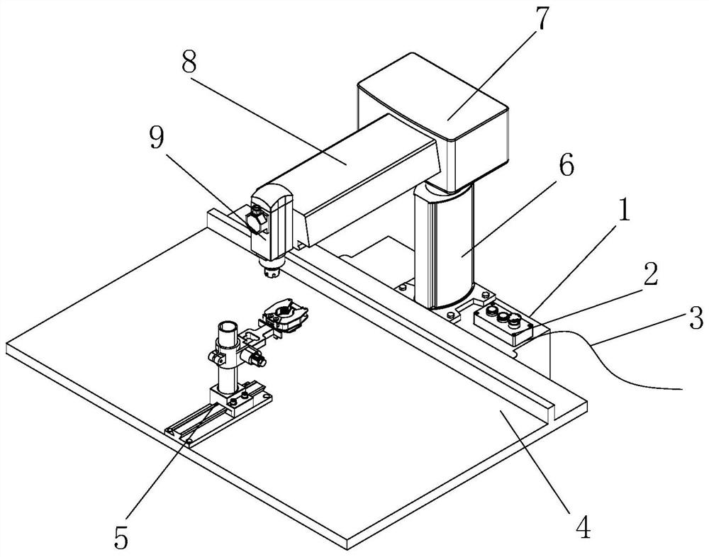 A gasket inner hole grinding device for metal processing