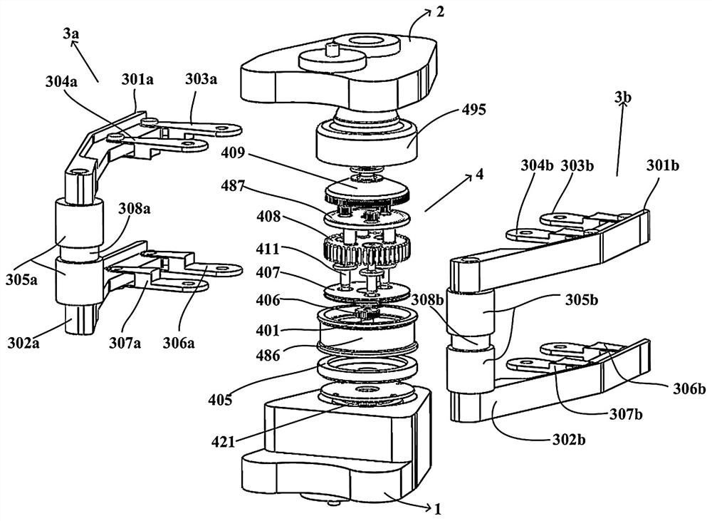 Drill floor pipe grabbing manipulator with self-adaptive size