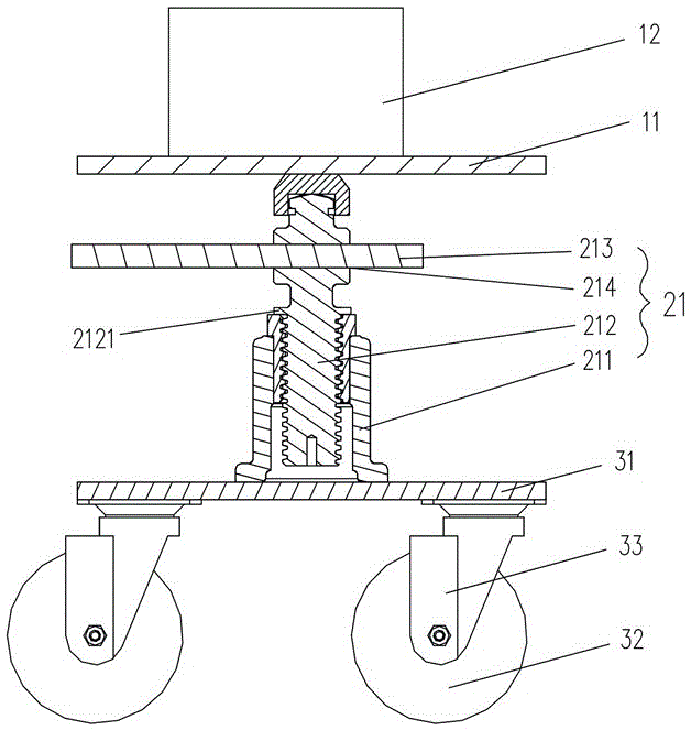 Mounting and dismounting device for wind driven generator coupler