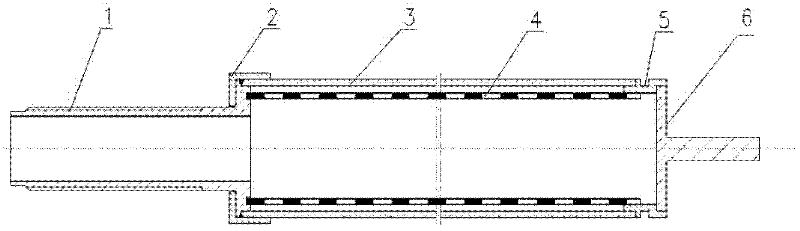 High-strength metal filtering tube and preparation method thereof