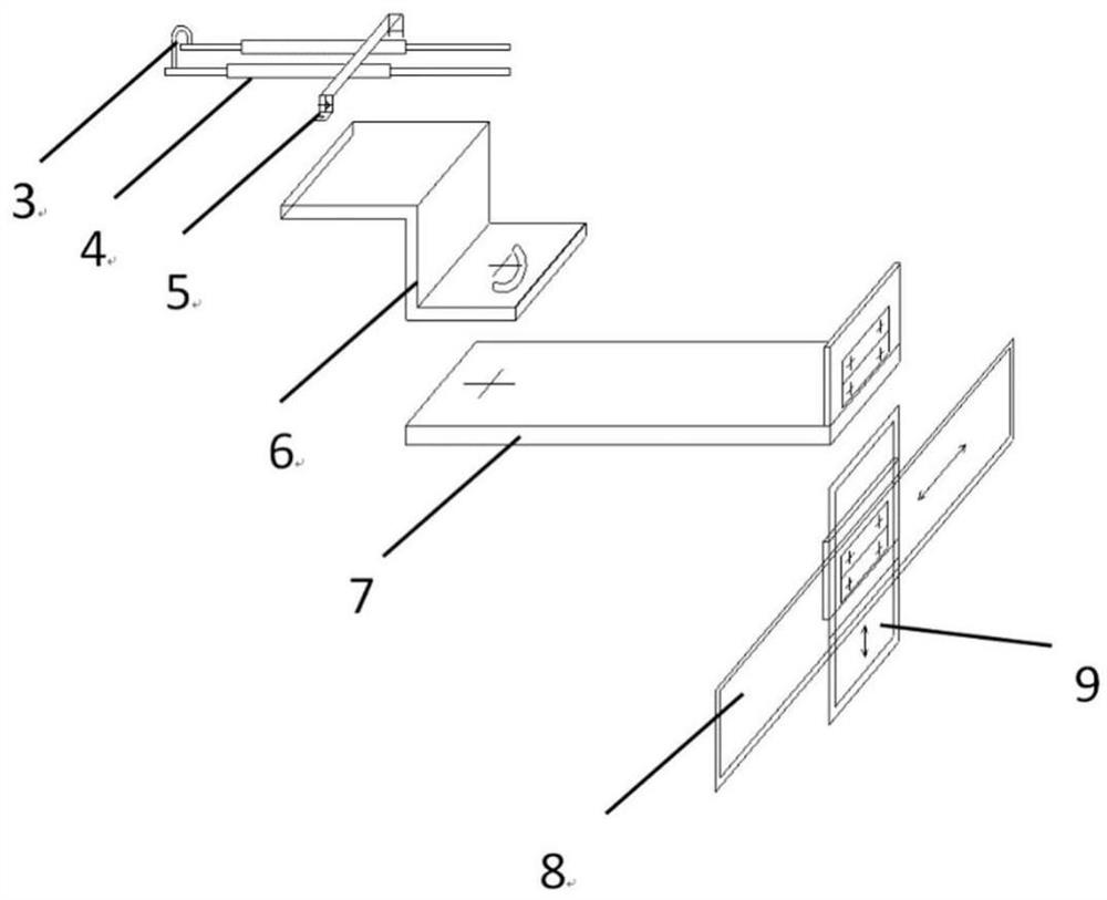 A heating device for liquid crystal glass