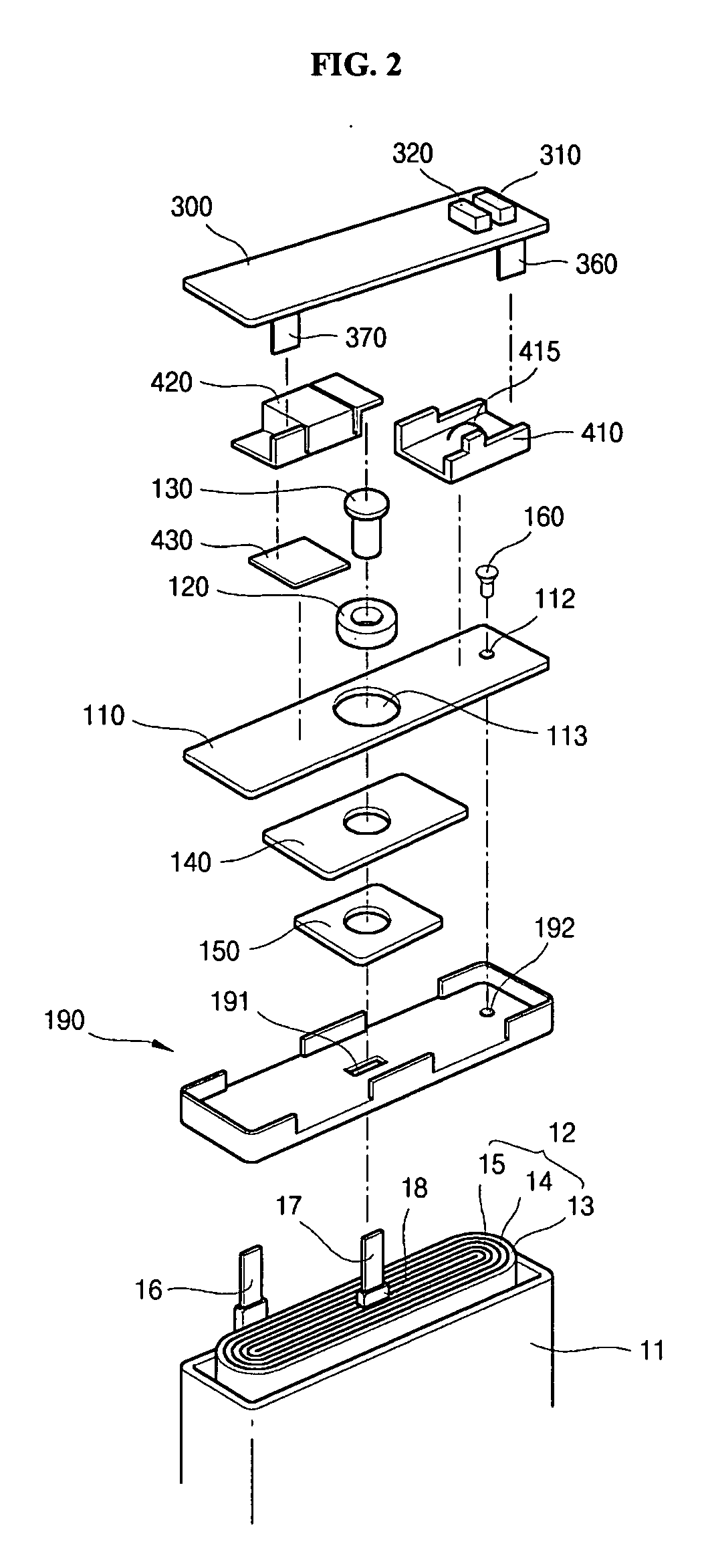 Prismatic-type rechargeable battery with attached lead plate
