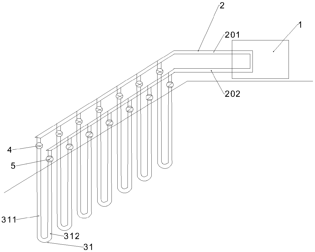 A system for heating the soil around an underground cryogenic storage tank