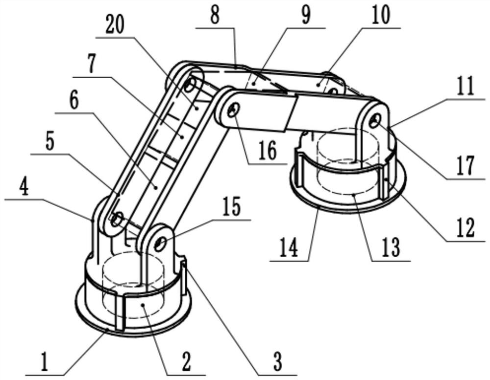 A bionic biped wall-climbing robot based on magnetically sensitive rubber adhesive materials