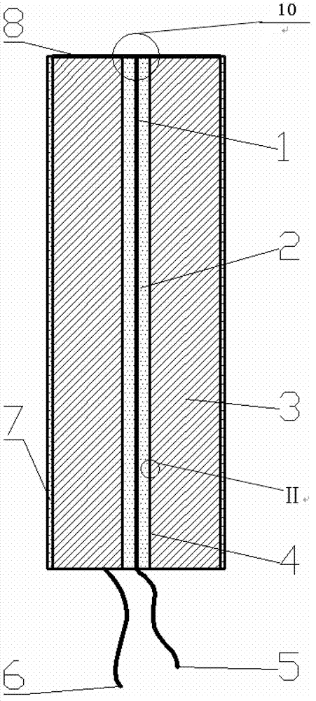 Needle-like coaxial thin-film thermocouple for measuring transient temperature