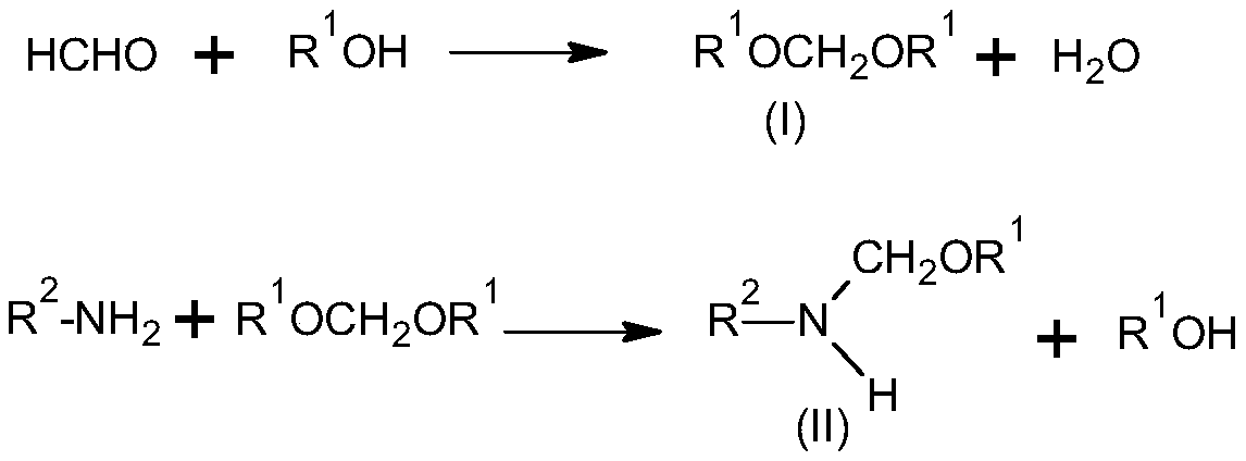 Novel synthesis method of alkoxymethylamine compound