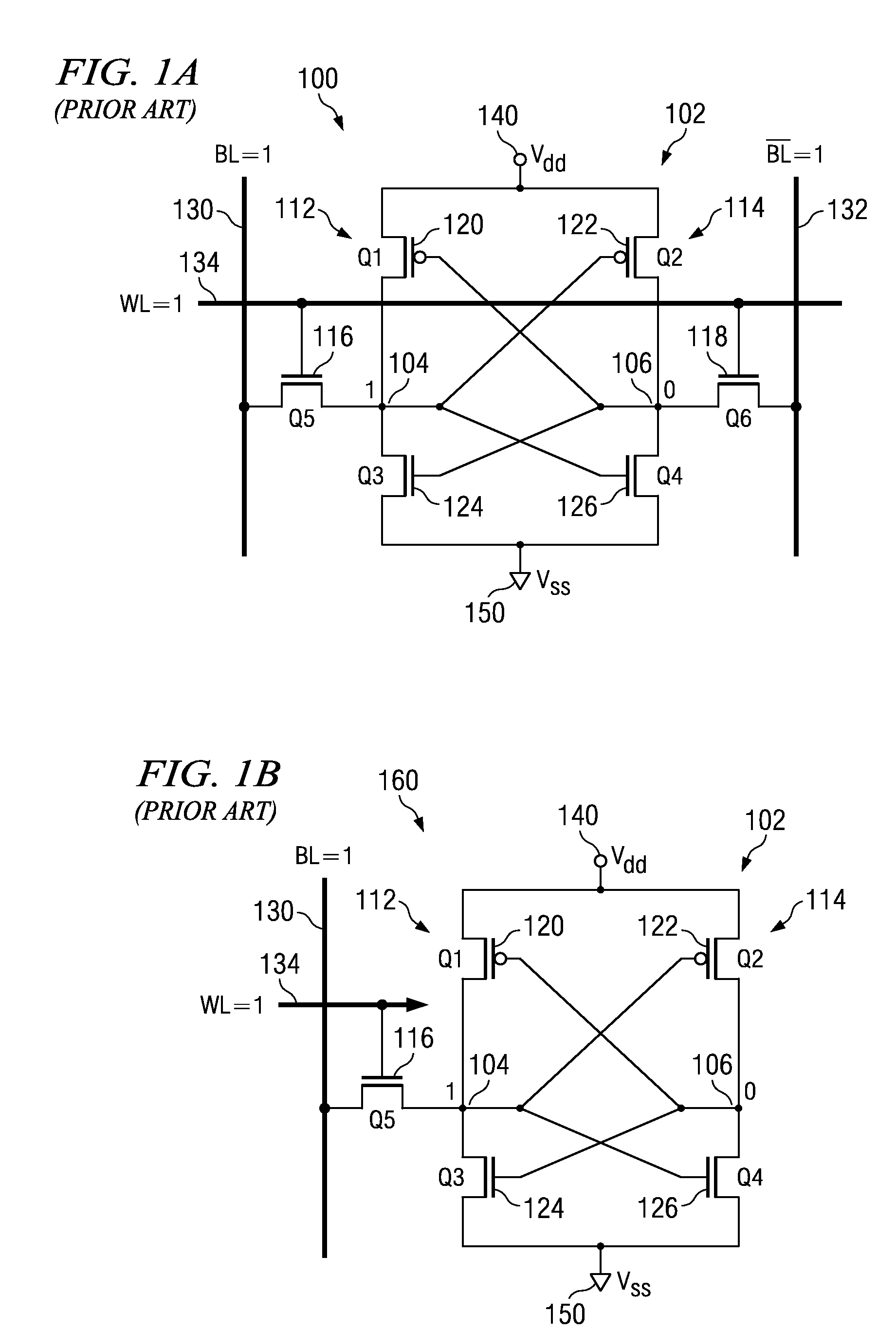 SRAM cell with column select line