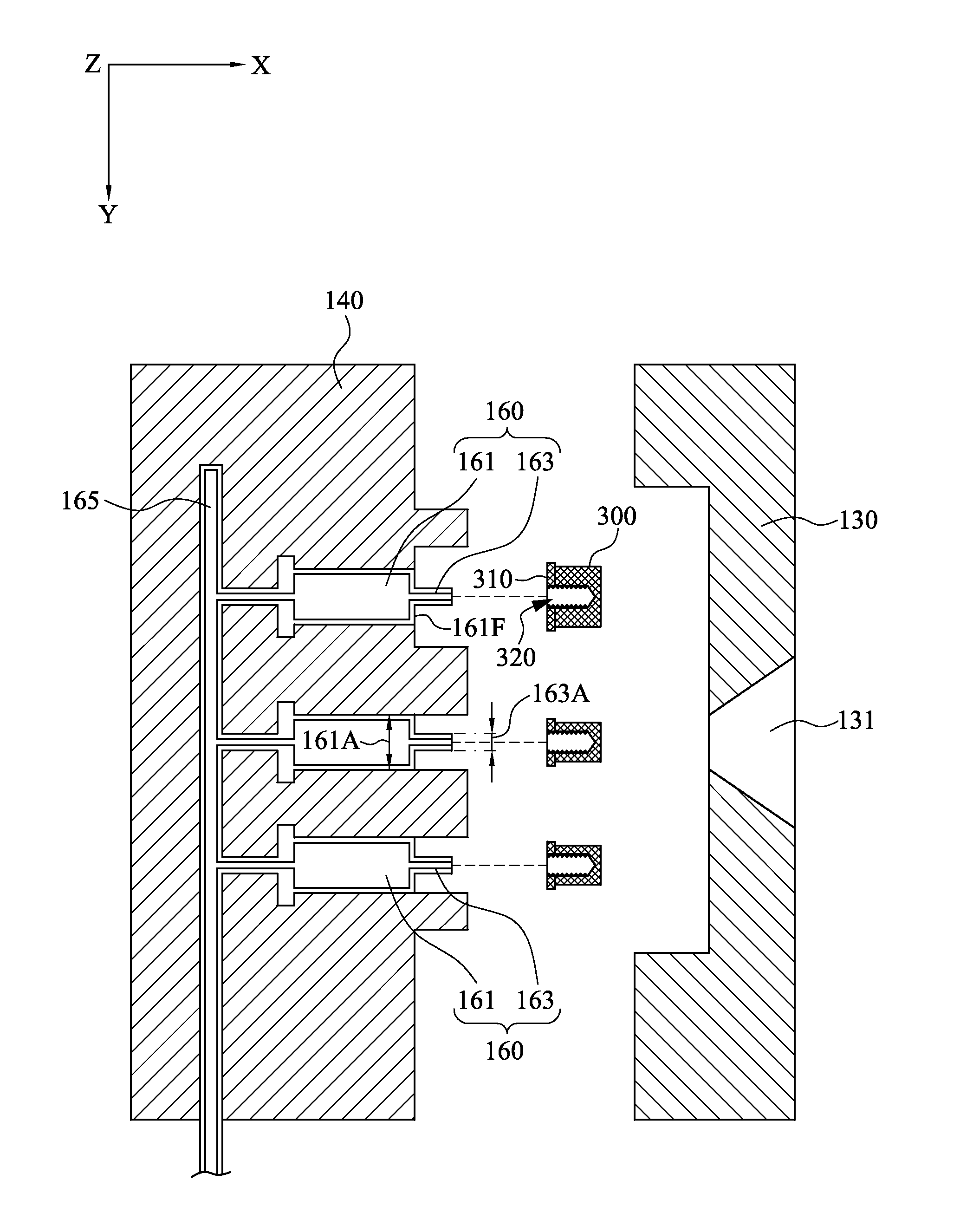 Automatic nut-inserted injection molding system and method of the same