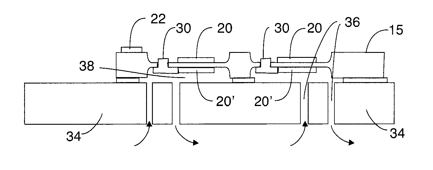 Resonator with a fluid cavity therein