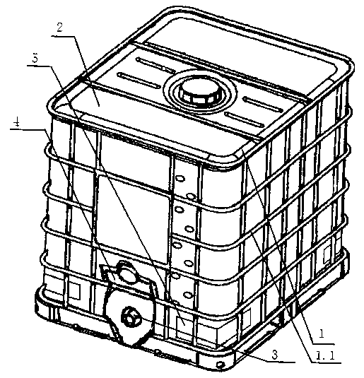 Middle-size bulk container with high safety