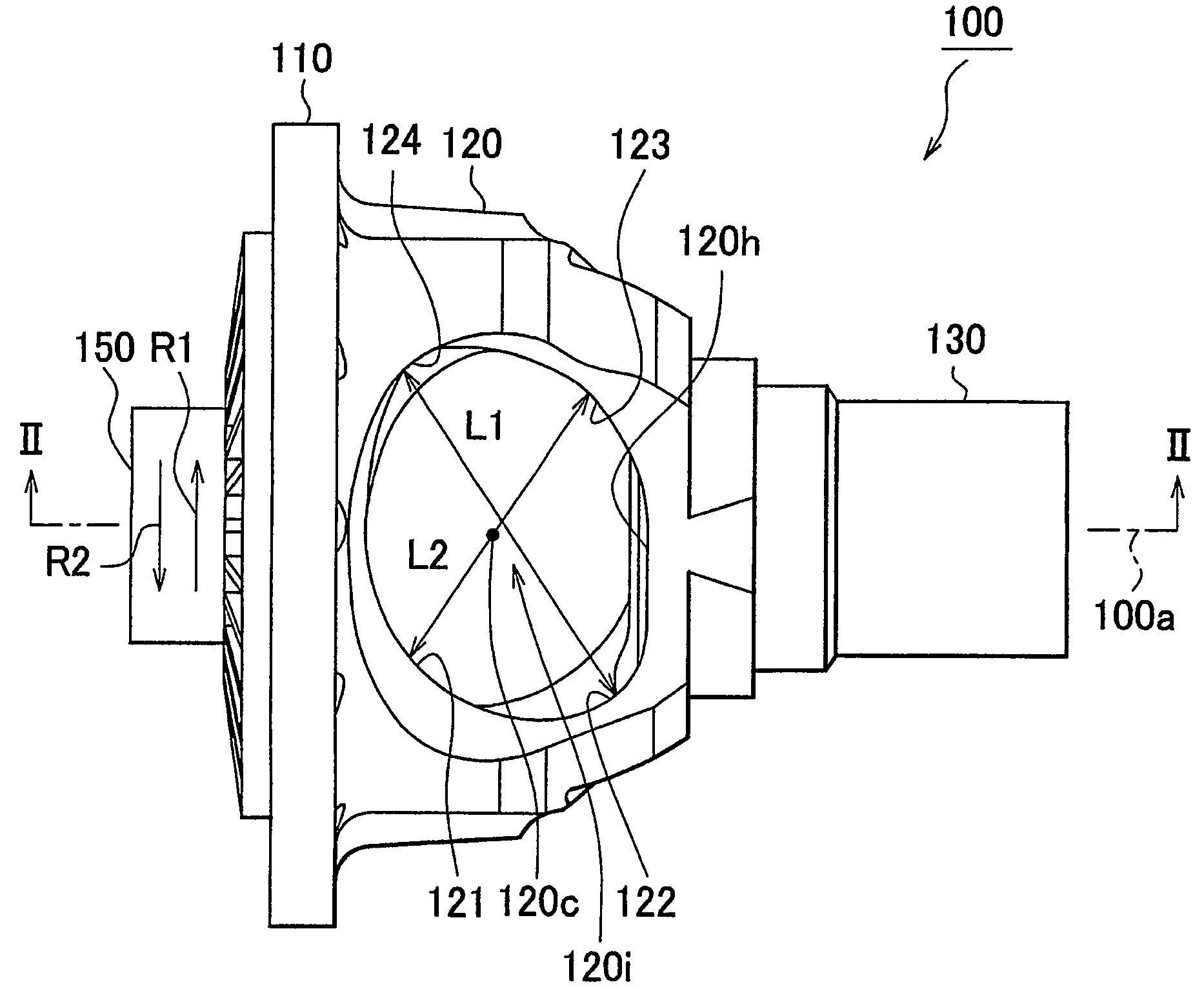 Differential gear unit