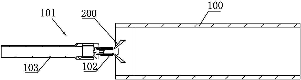 Steel pipe sand blasting rust removing device