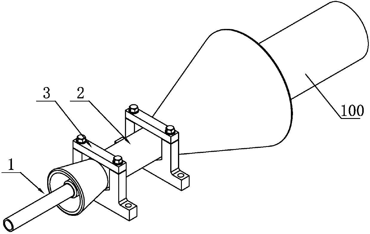 Steel pipe sand blasting rust removing device