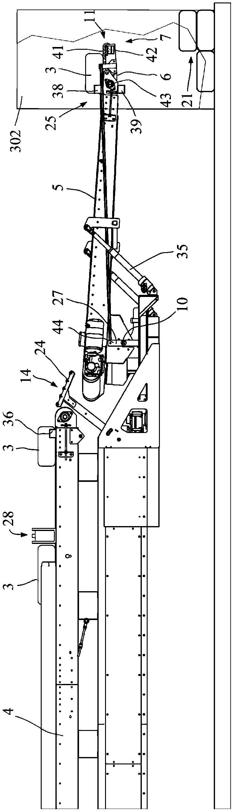 Method and device for loading a loading surface