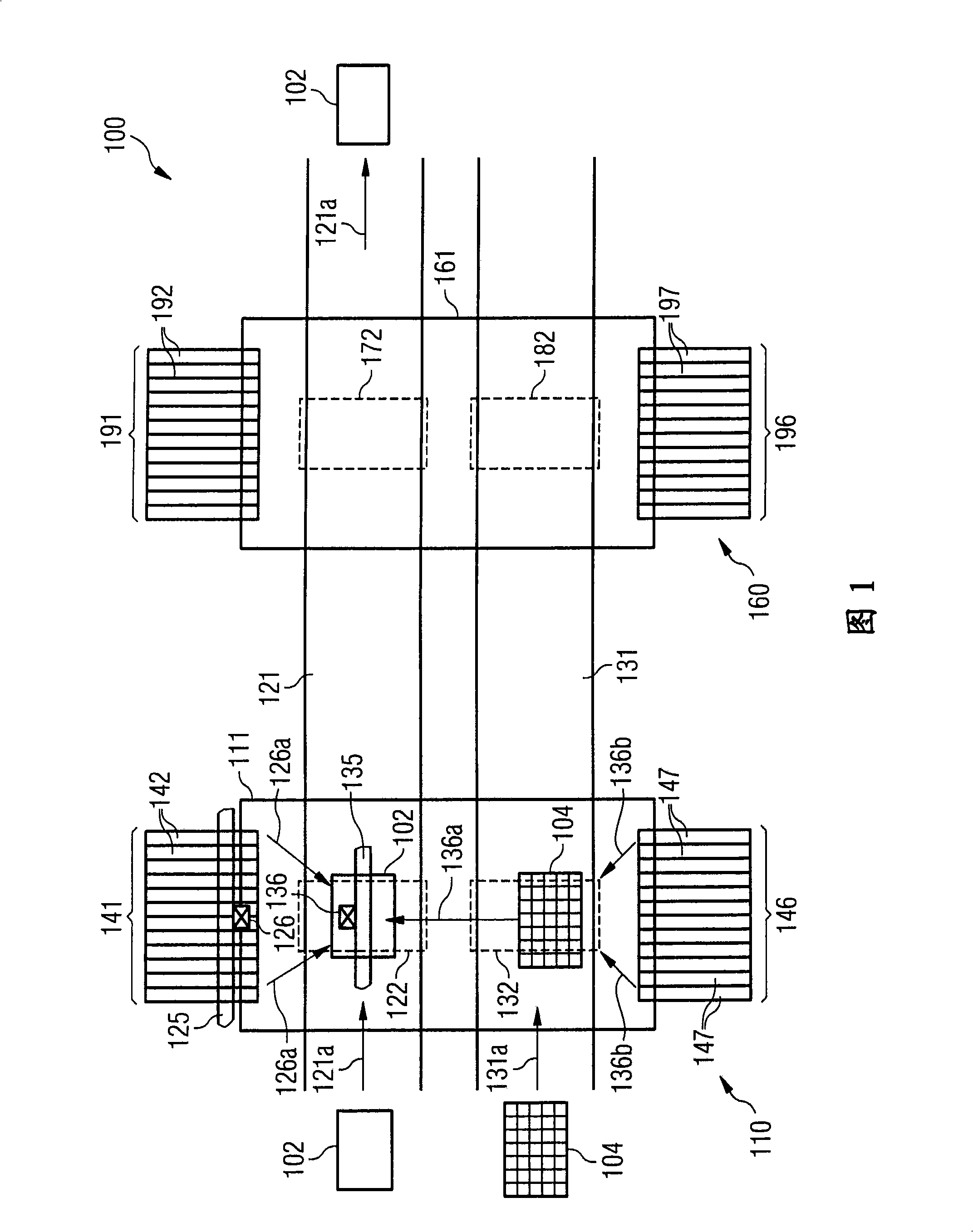 Supply of magazines via the conveyor of a circuit board transport system with multiple conveyor paths
