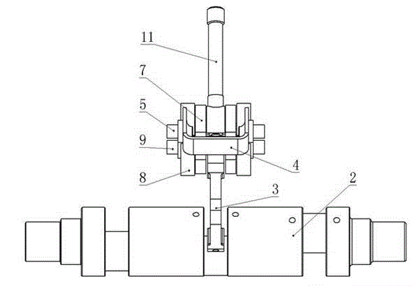 Needle-bed crankshaft and connecting rod mechanism of single-needle-bed warp knitting machine