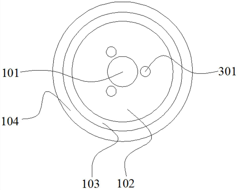 Longitudinal spiral mode transfer optical fiber