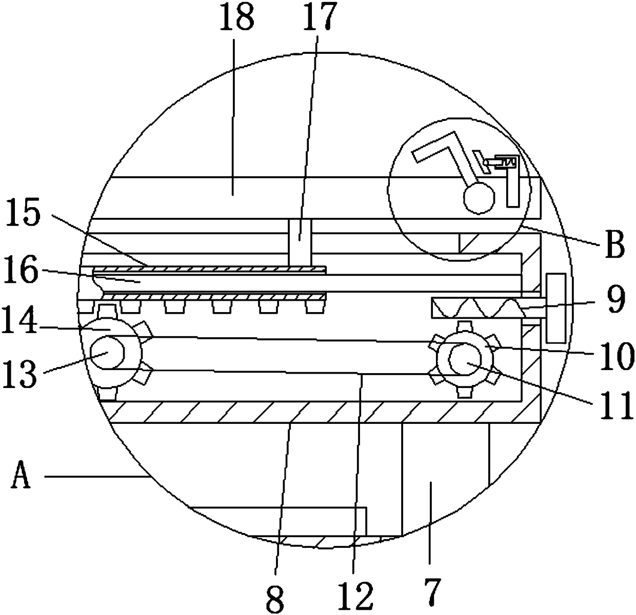 Forging press with buffering function for mechanical part processing