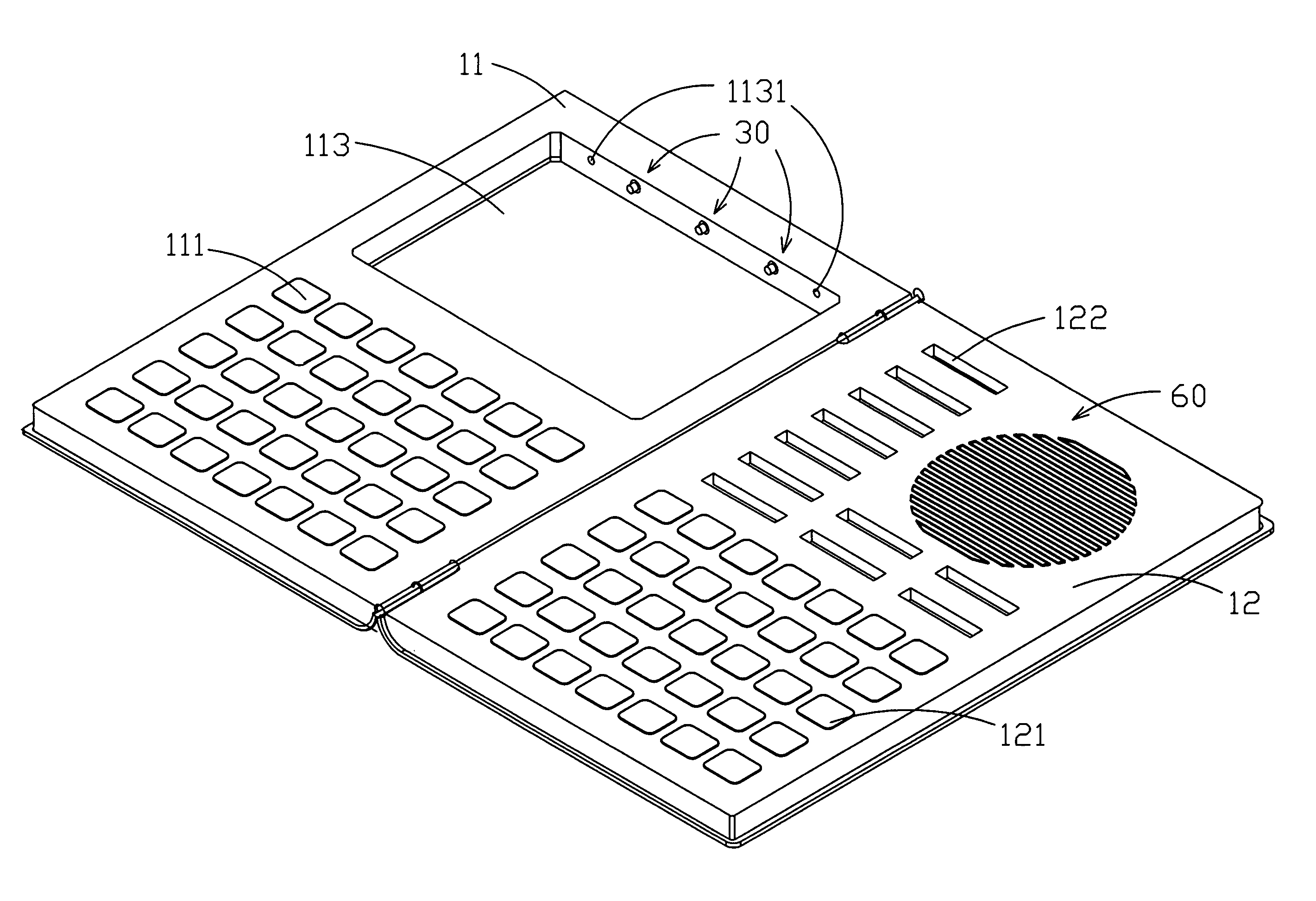 PDA arrangement having multi-keypad, multi-card and synchronously copying multi-card