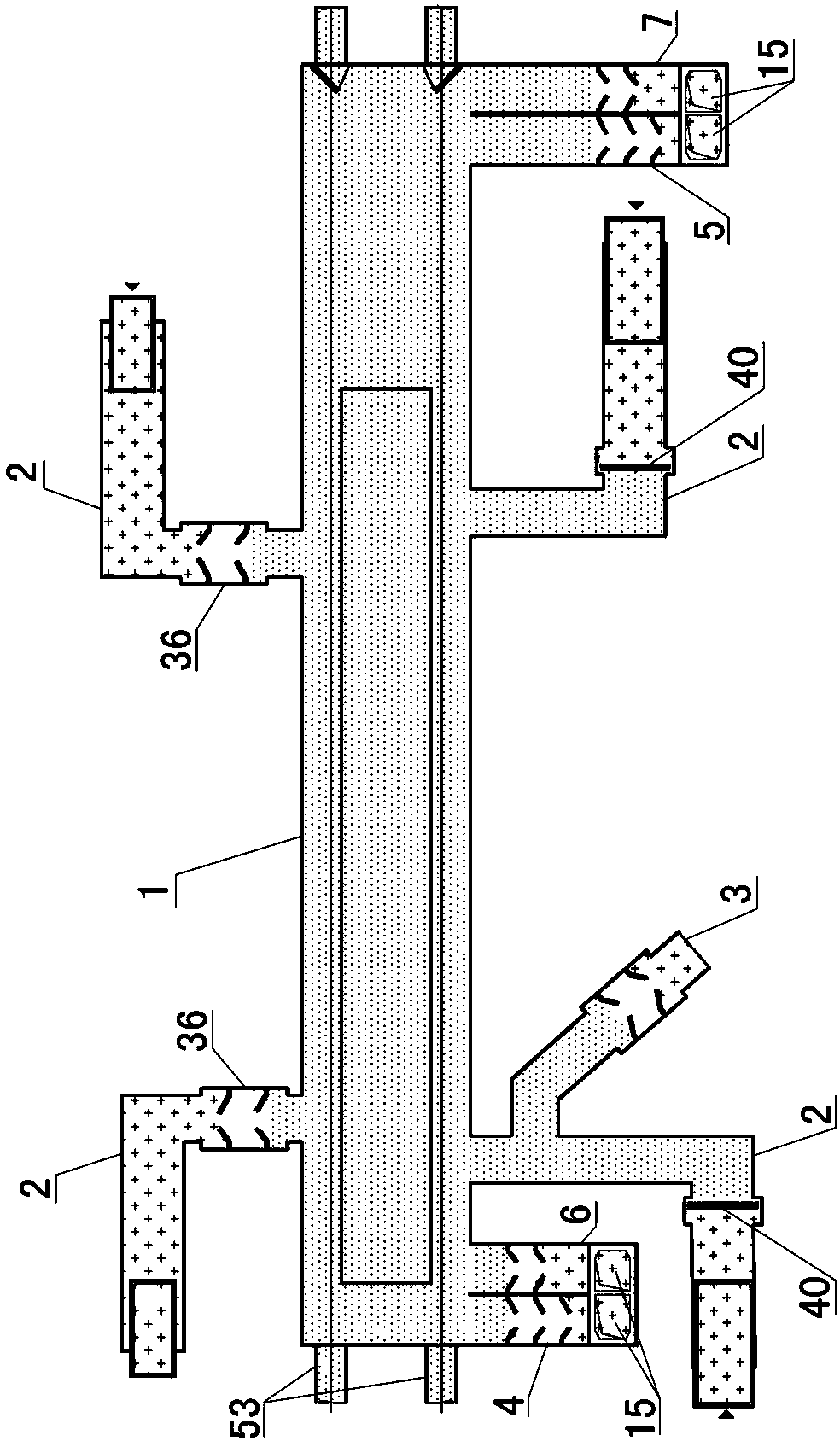 Urban rail traffic engineering civil air defense system