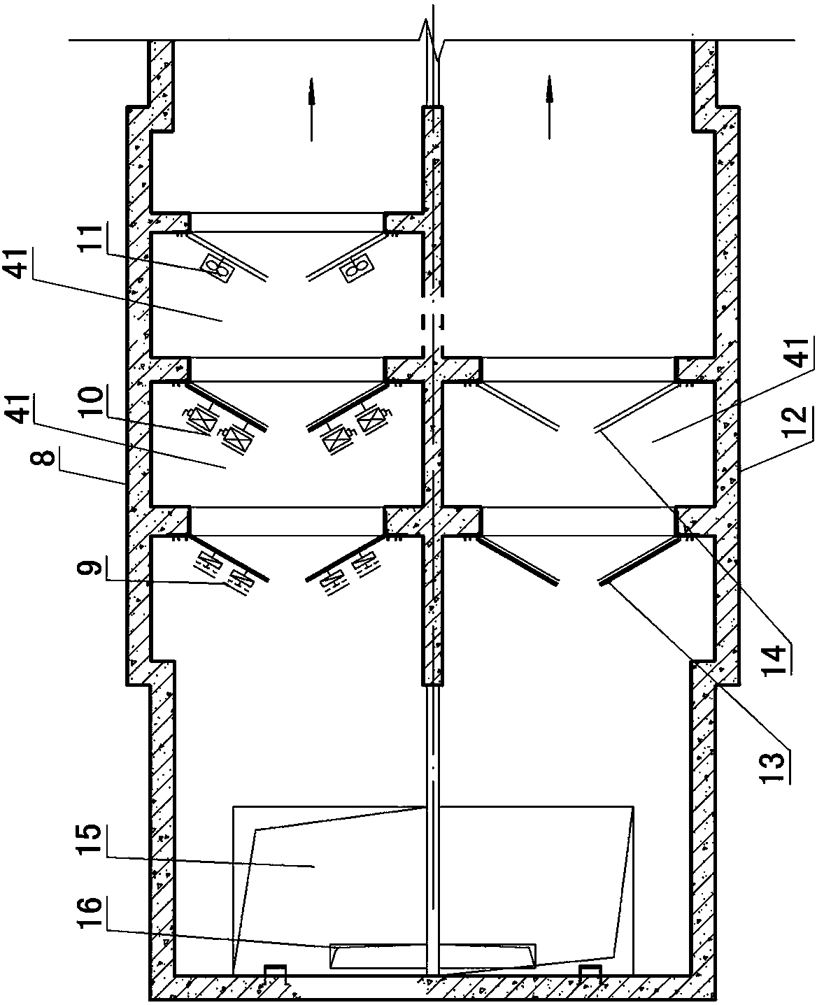 Urban rail traffic engineering civil air defense system