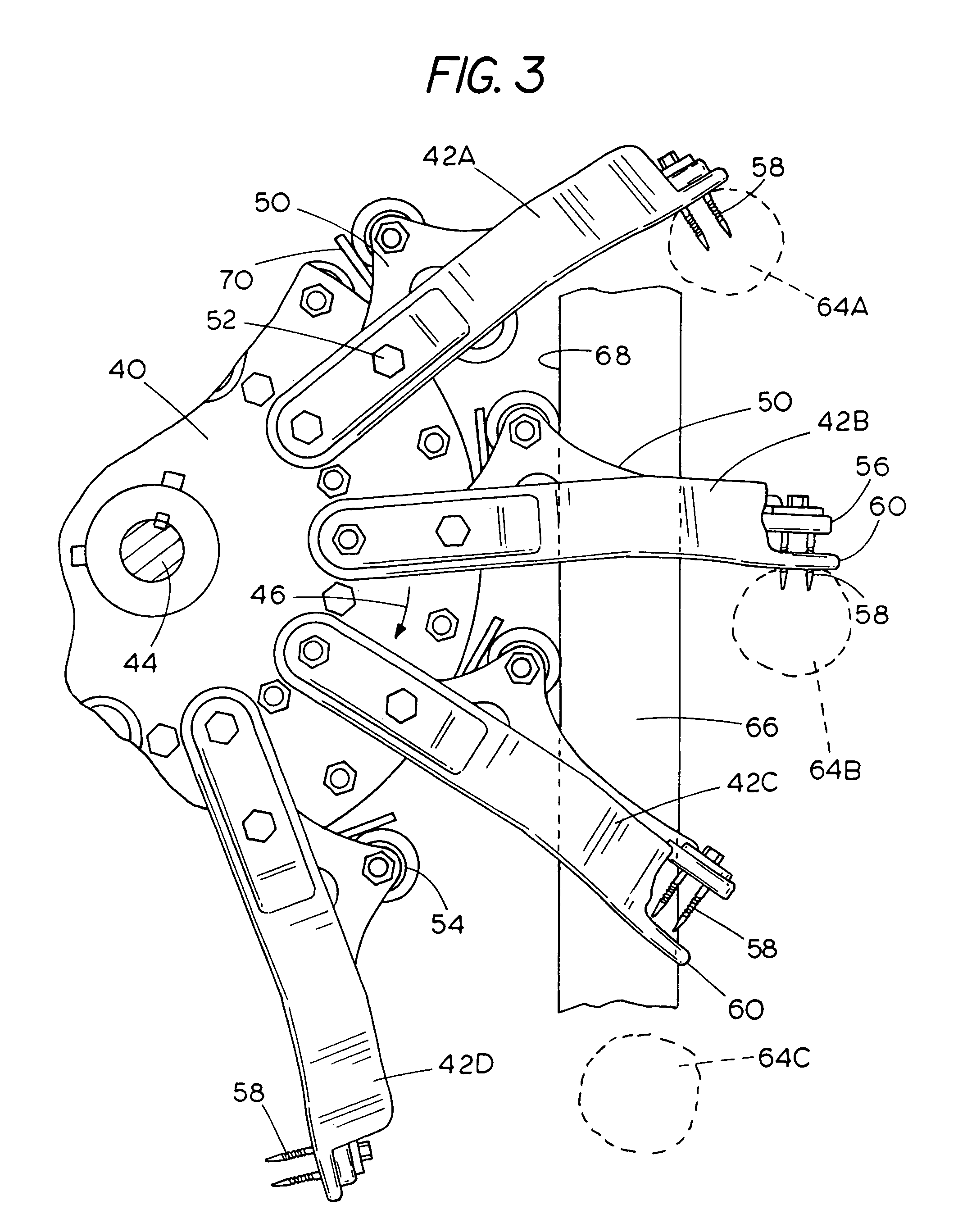 Picker assembly for potato planter