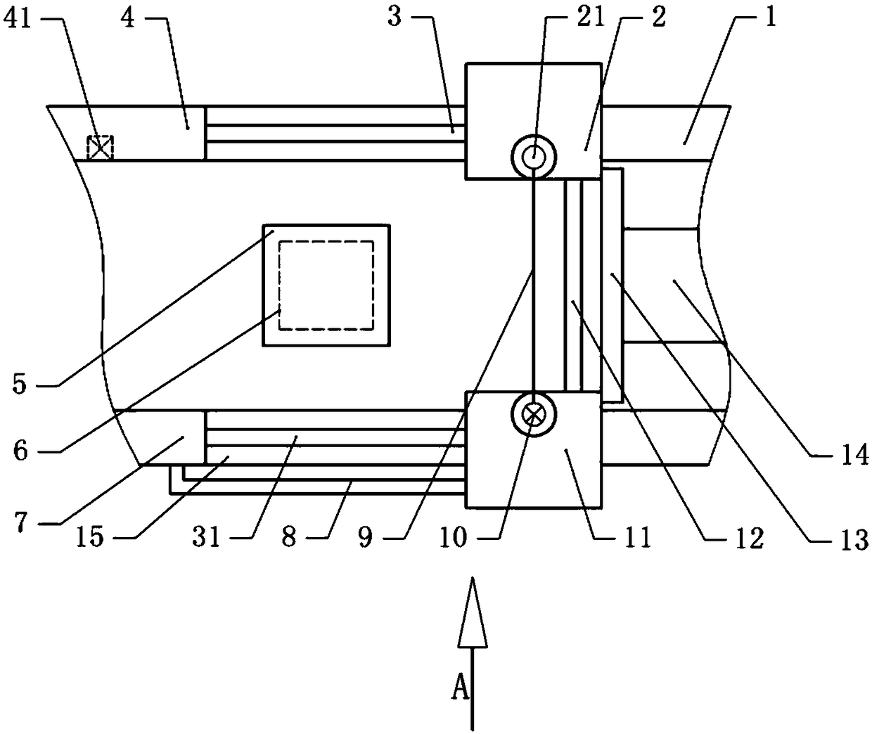 Waste circulation type wood thermal cutting device