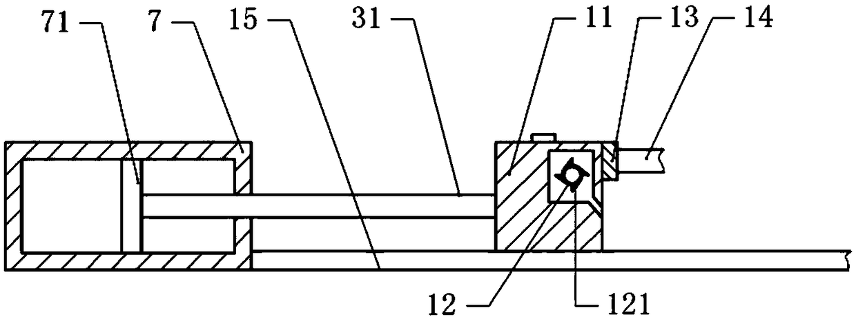 Waste circulation type wood thermal cutting device