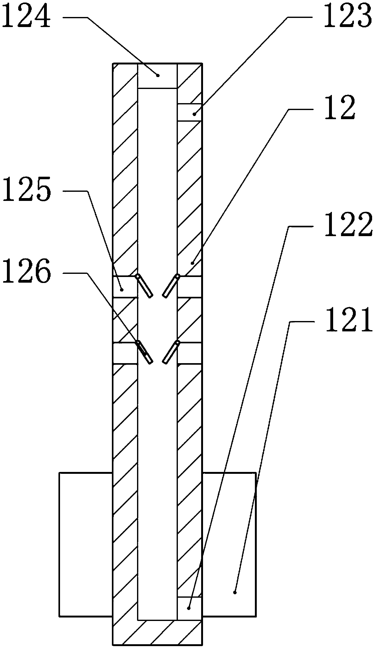 Waste circulation type wood thermal cutting device