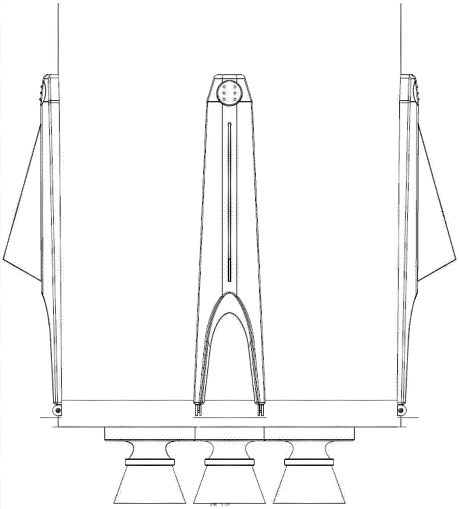 External electric folding landing mechanism