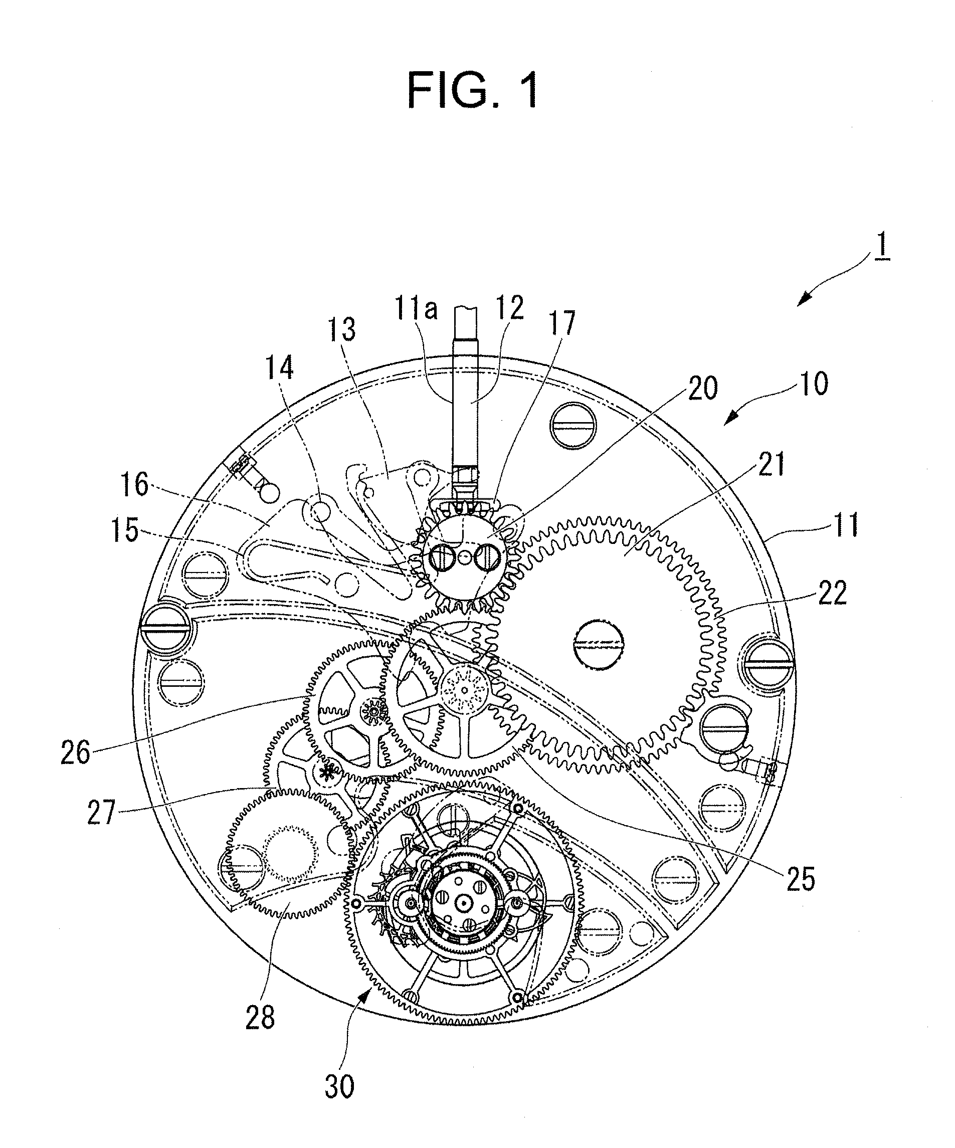 Constant force device, movement and mechanical timepiece