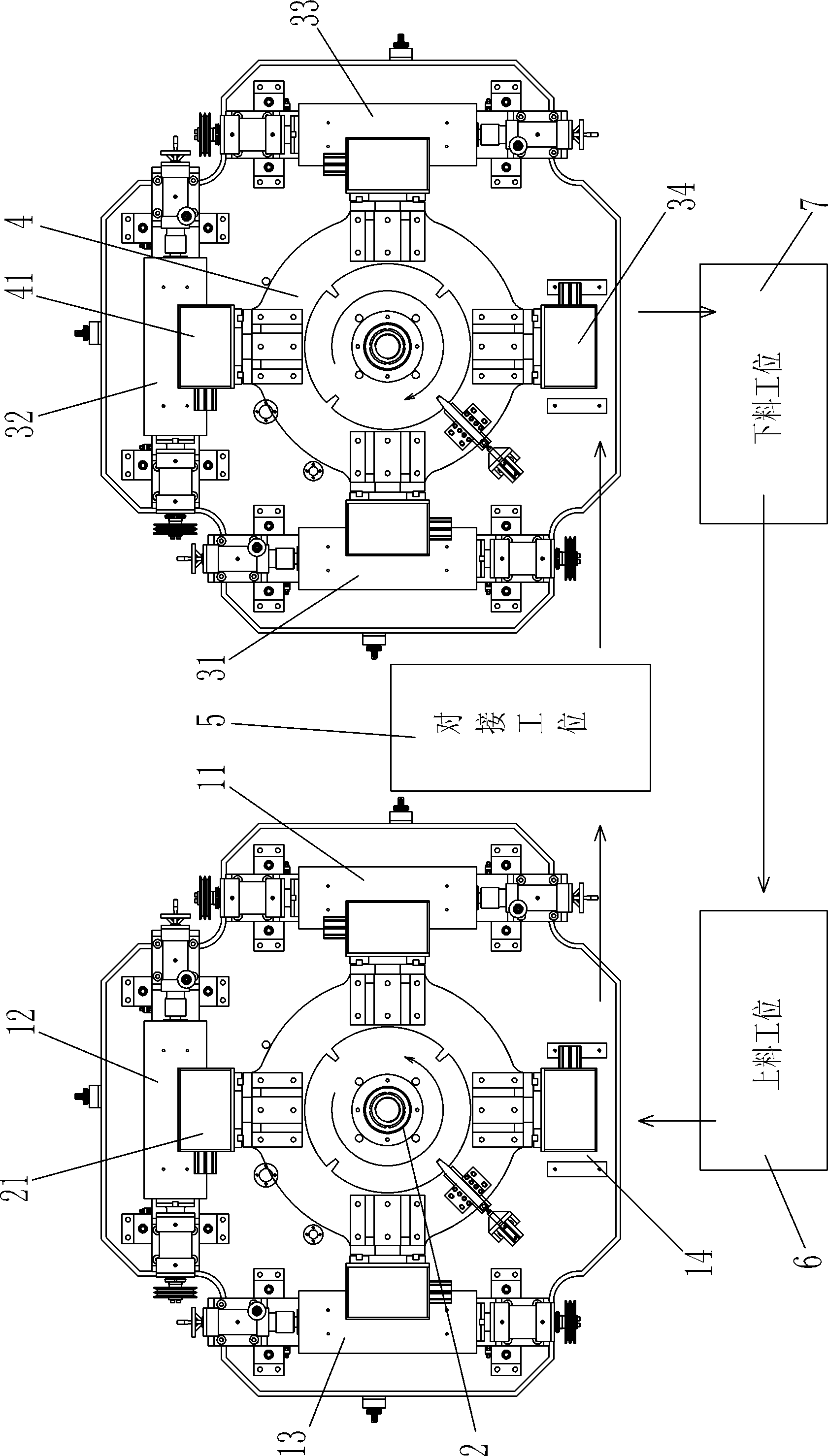 Automatic grinding and polishing system of crystal blank