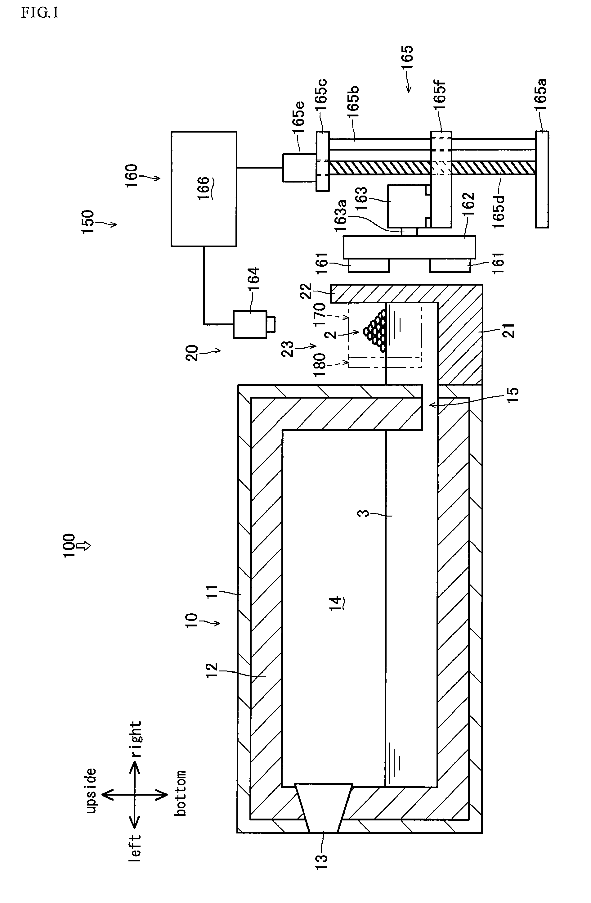 Agitation device, melting apparatus and melting method