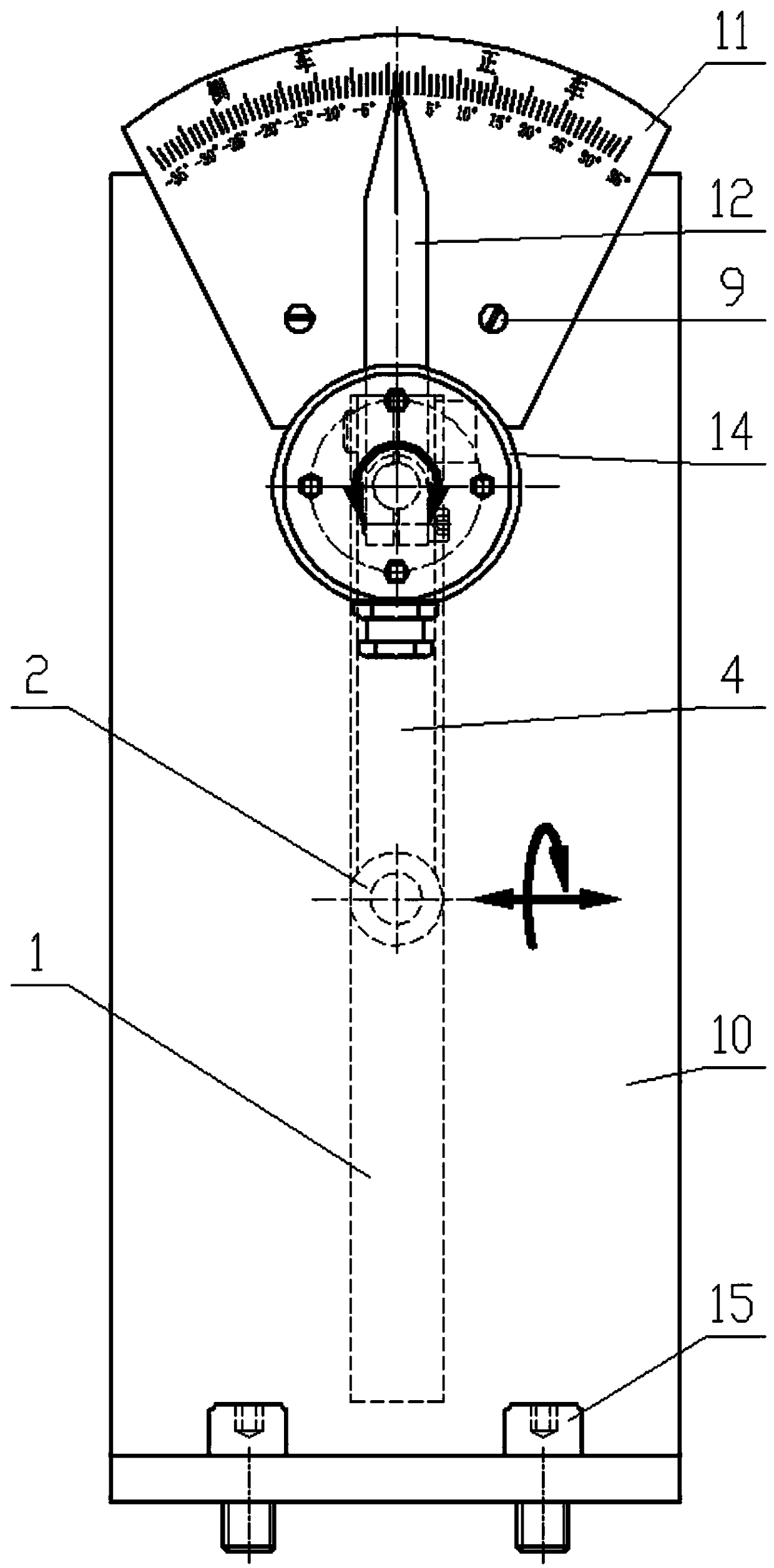 Non-contact transmission indicating mechanism for screw pitch feedback of ship controllable-pitch propeller