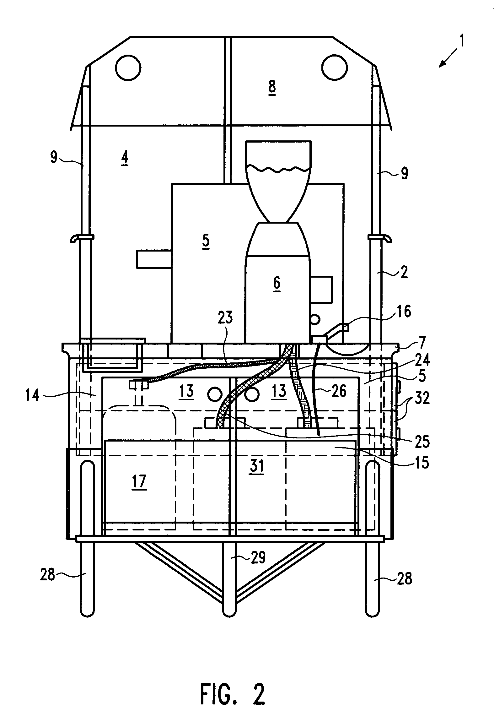 Mobile serving unit