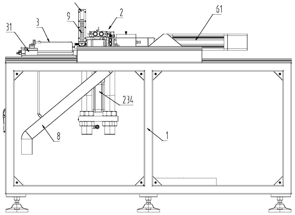 Automobile pipe fitting flaring machine