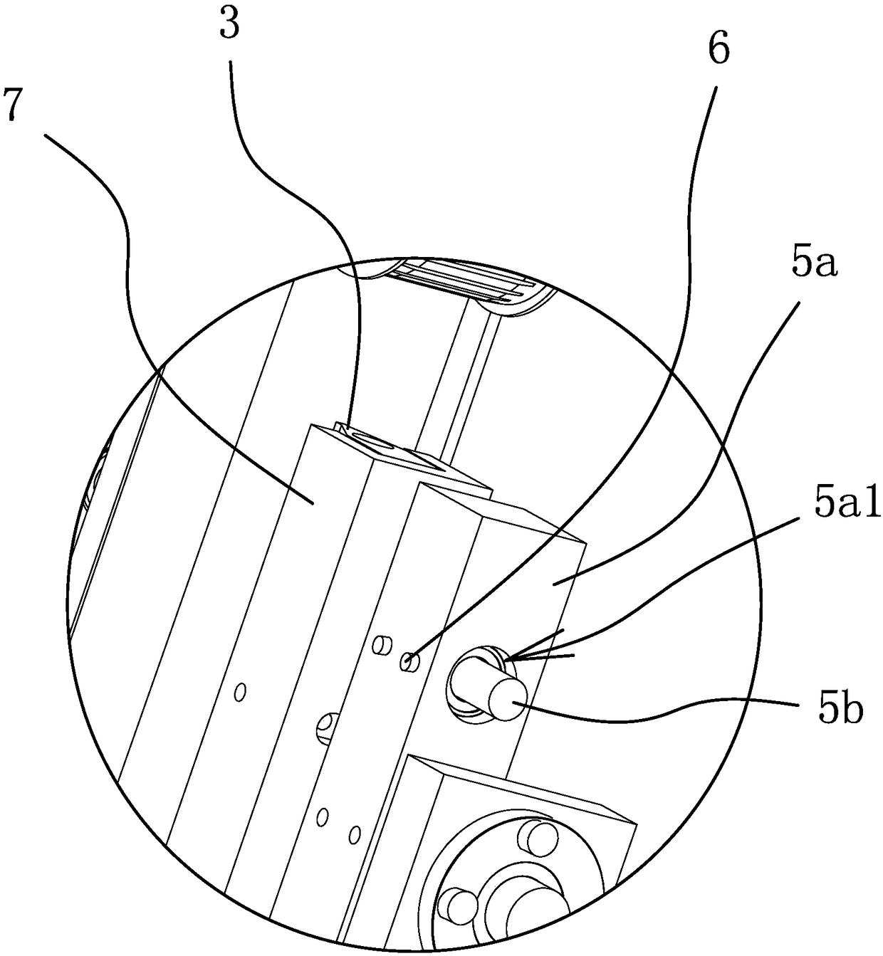 Heat-sealing mechanism of a heat-synthesizing device with film