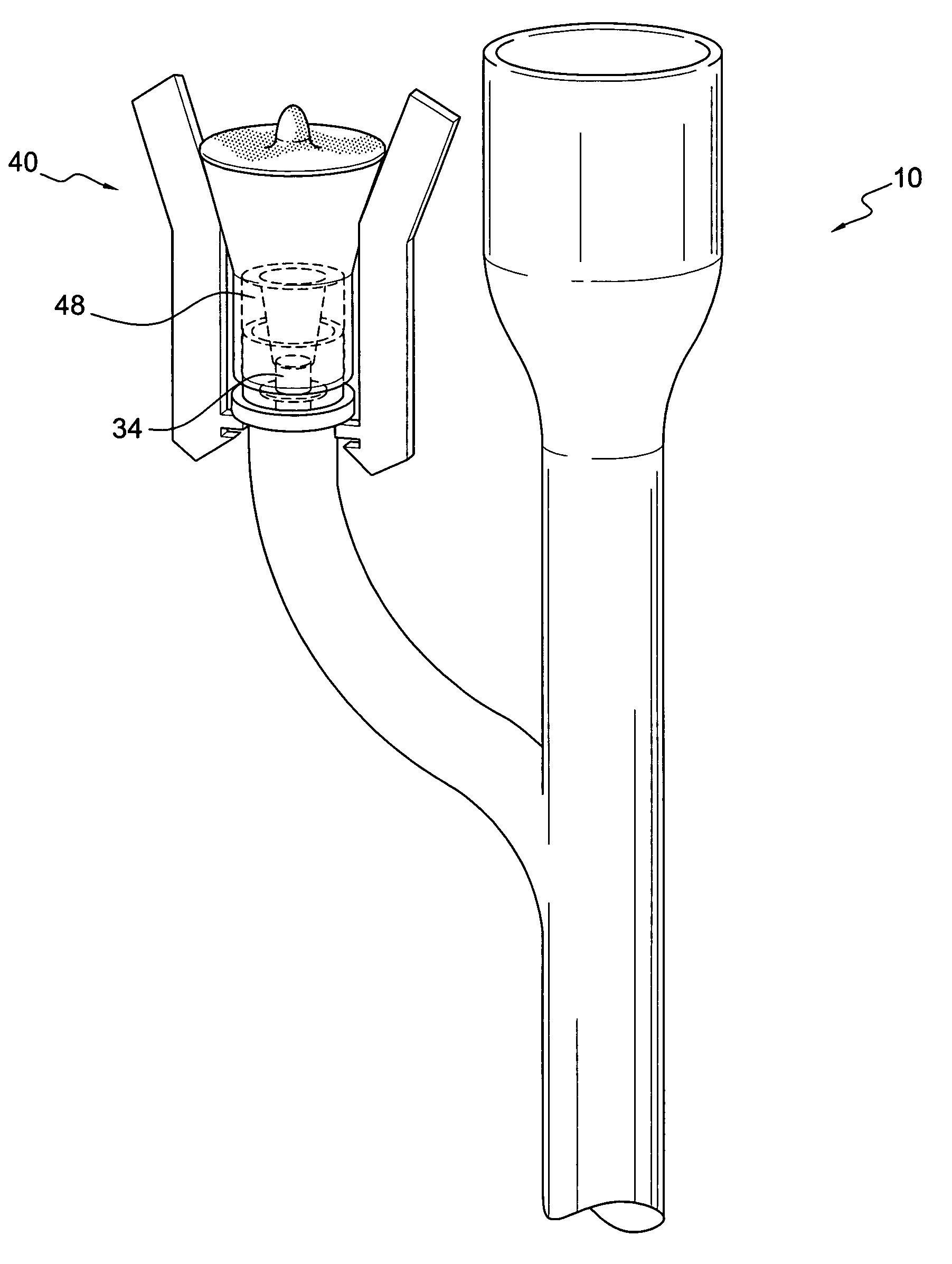 Foley catheter adaptor