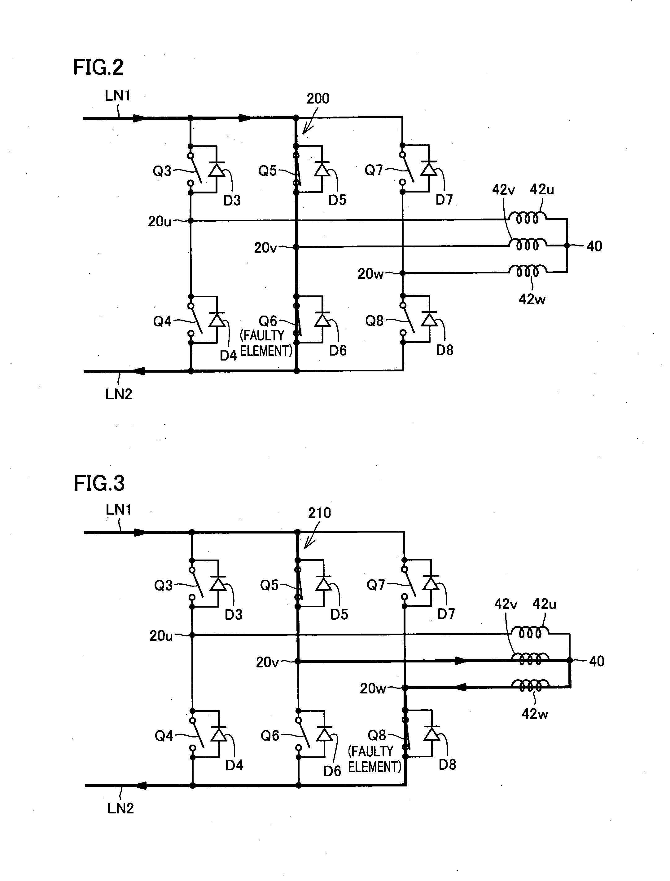 Abnormality detecting device of electric power converting device and abnormality detecting method