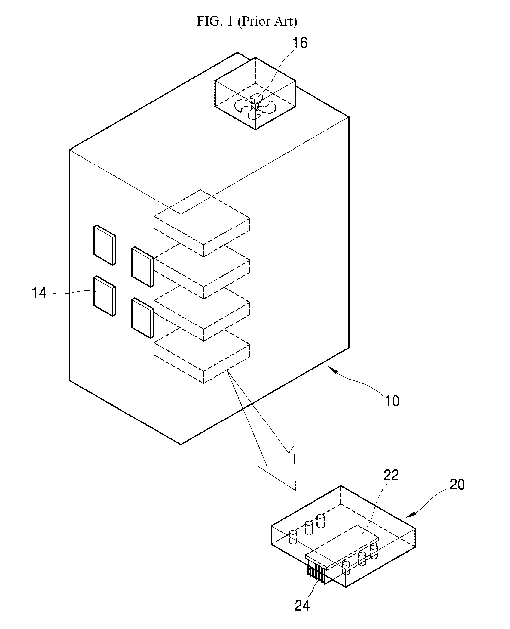 Closed cabinet for electric device having heat pipe