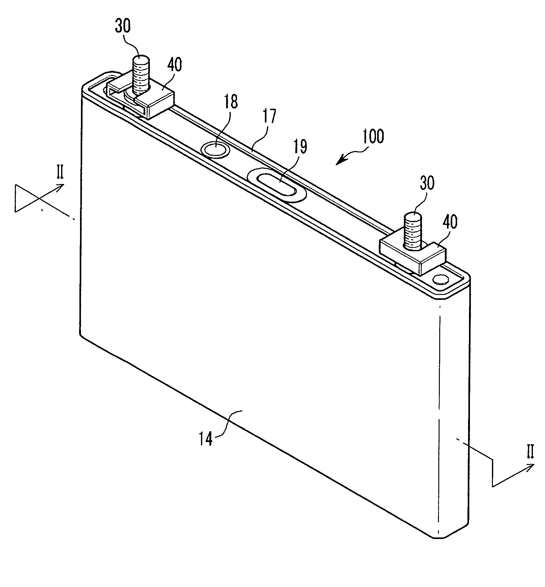 Rechargeable battery and battery module using the same