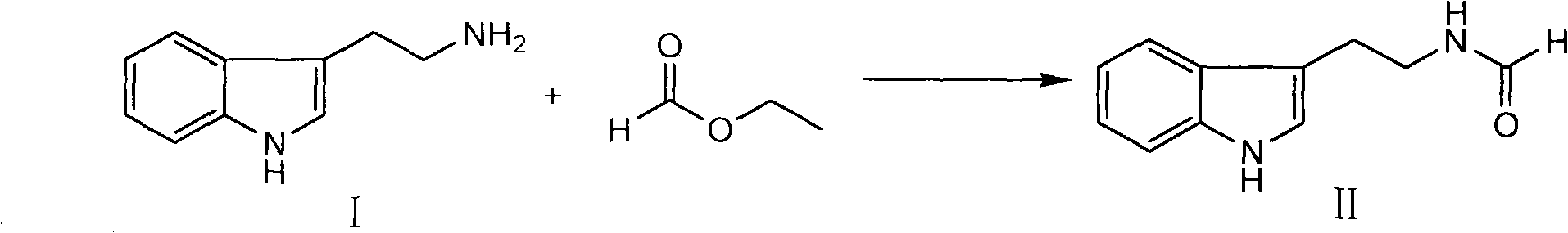 Method for synthesizing evodiamine
