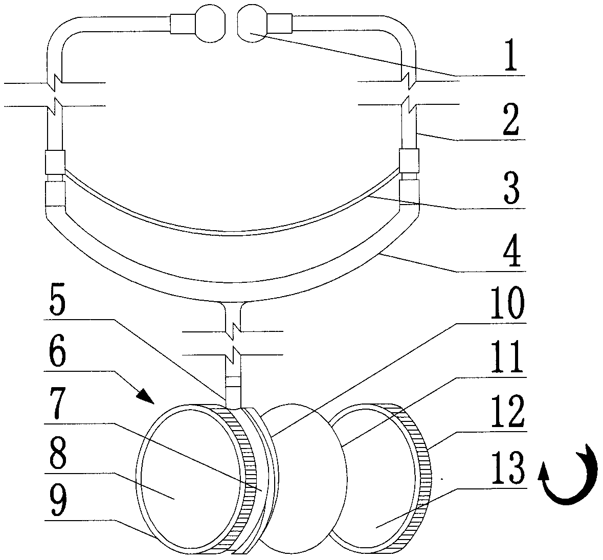 Dual-diaphragm drum type stethoscope capable of amplifying sound and protecting ears