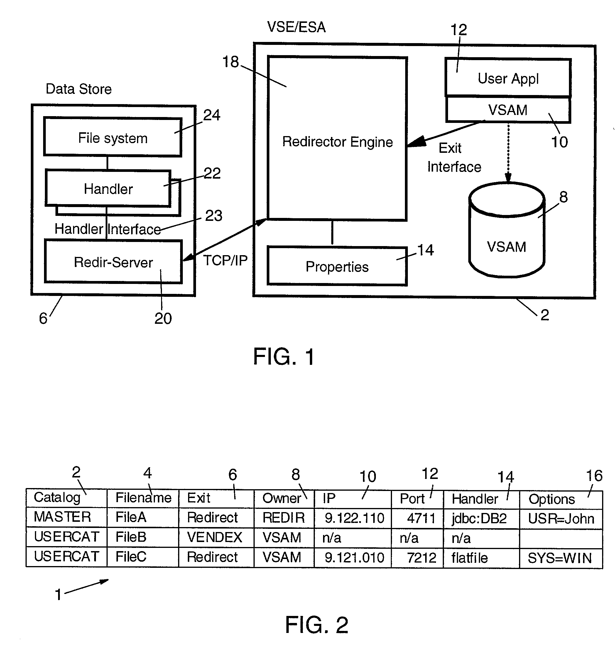 Method for redirection of host data access to multiple non-host file systems or data stores