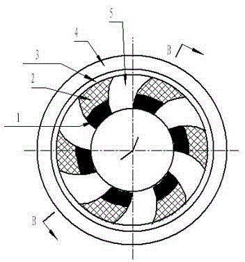 Solid particle suction preventive type fluid dynamic pressure mechanical sealing ring