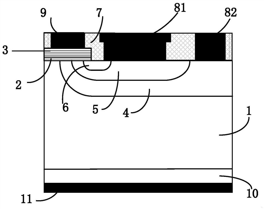 A voltage-controlled emitter turn-off thyristor device and its manufacturing method