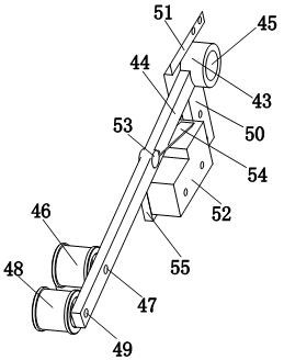 Protective film gluing device for automobile accessory glass