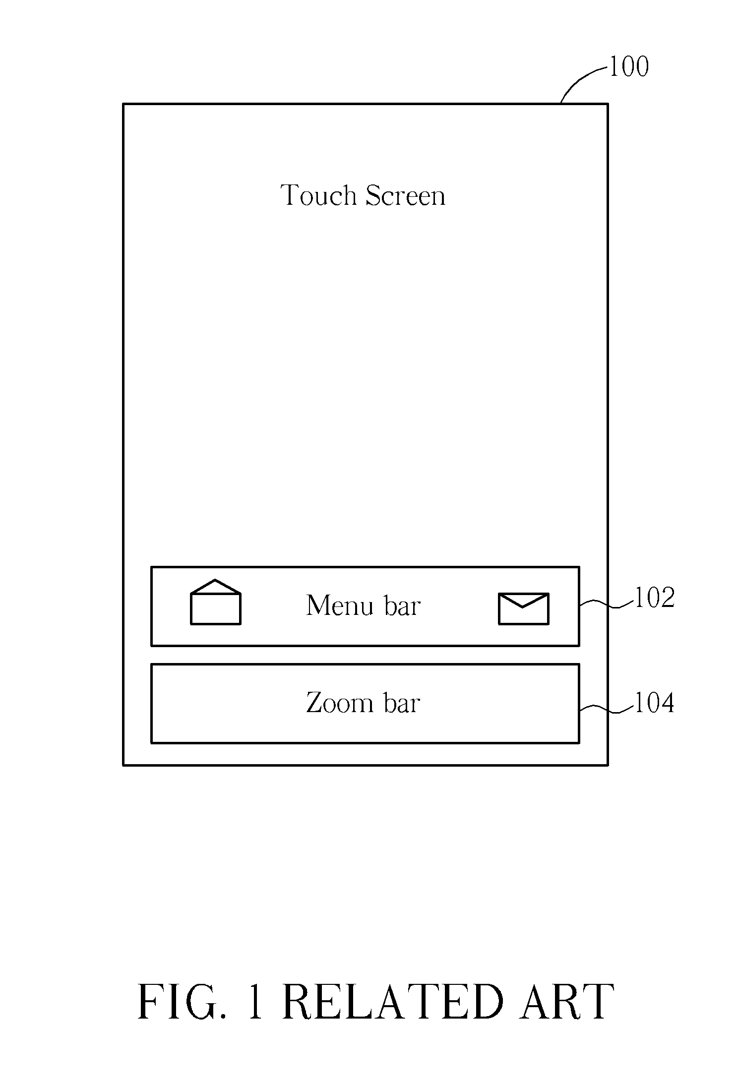 Electronic device with dynamically adjusted touch area
