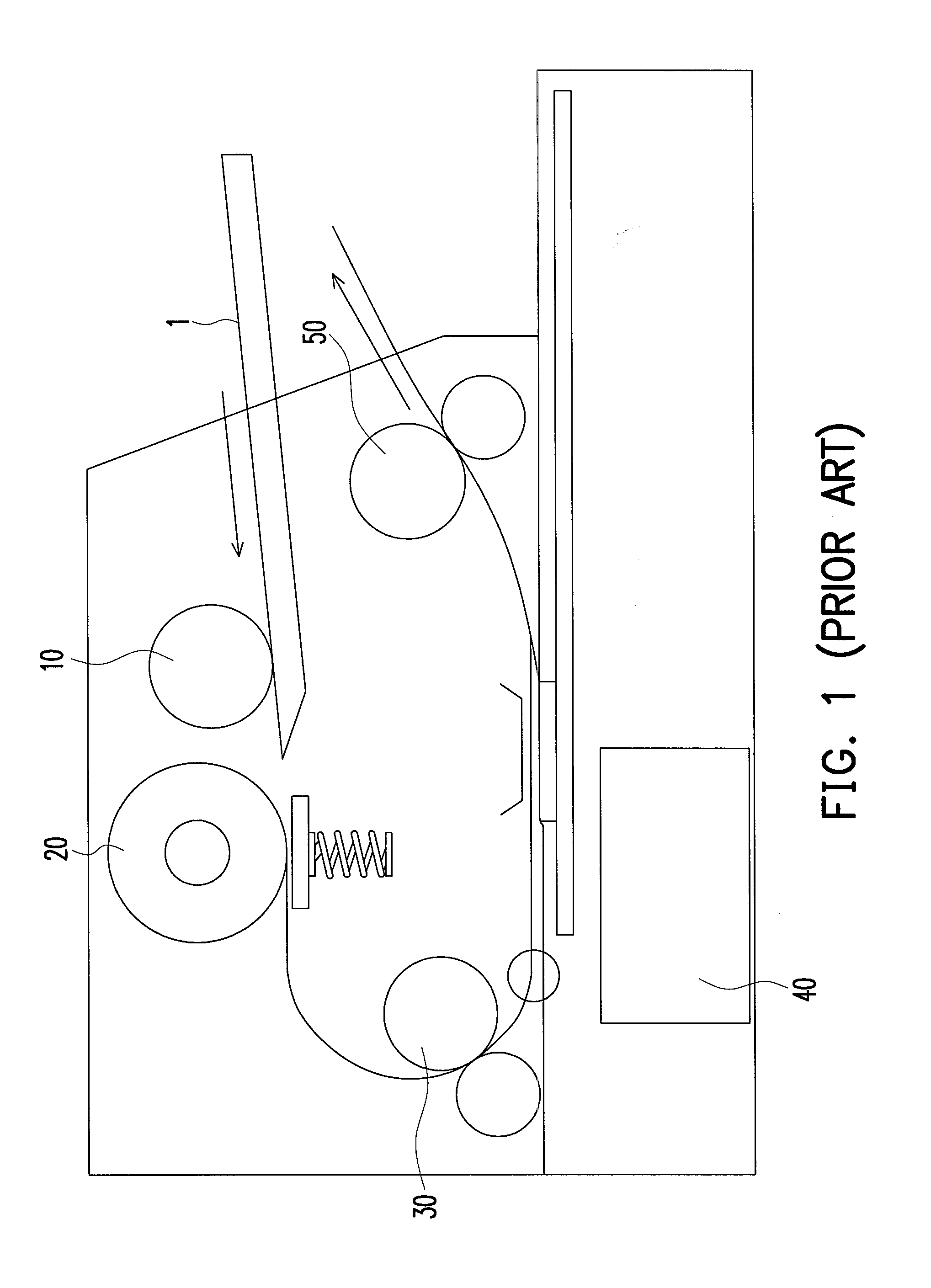 Paper feeding device and multi-function printer using the same