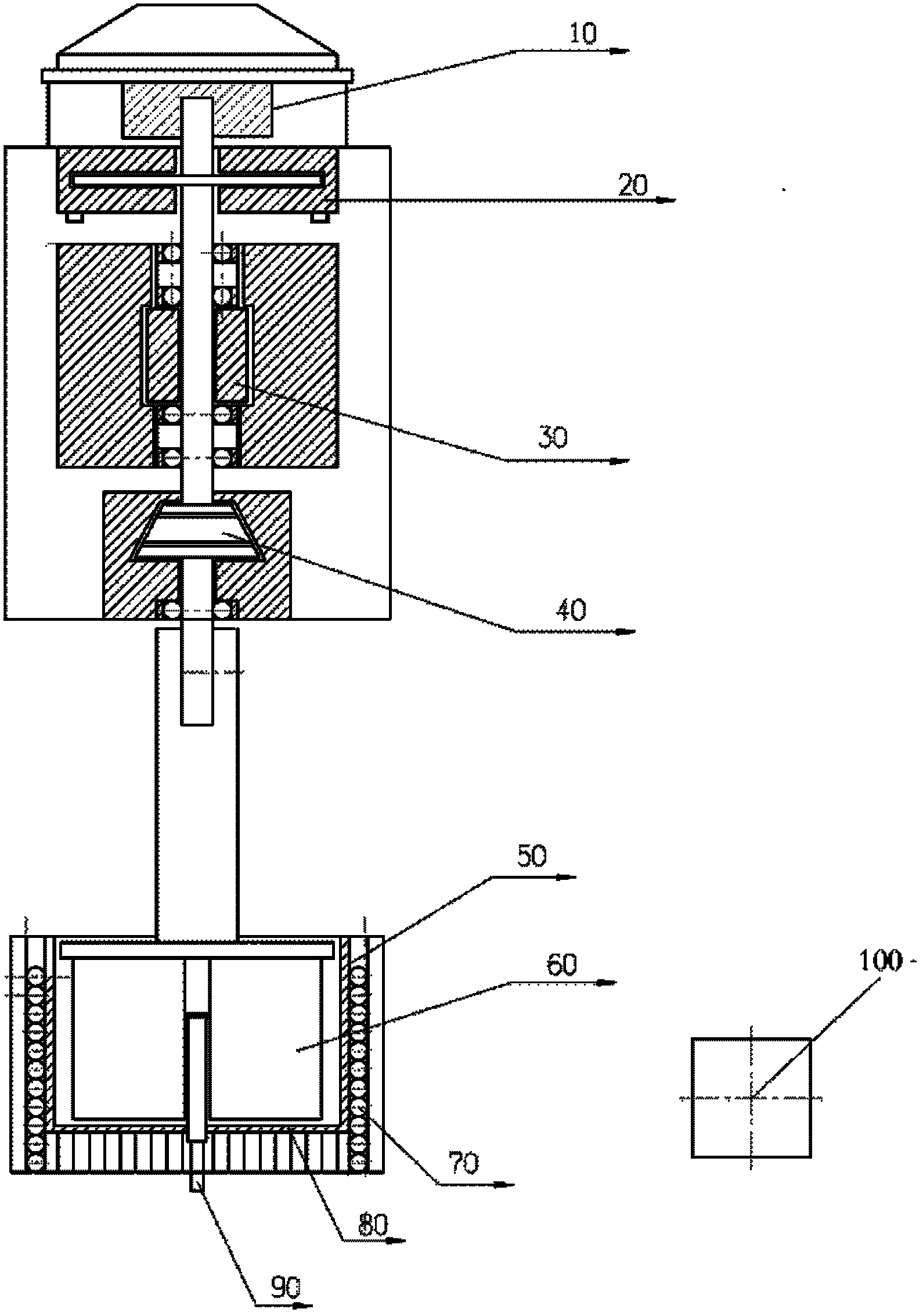 Pasting viscosity characteristic curve analysis device for cereal foods
